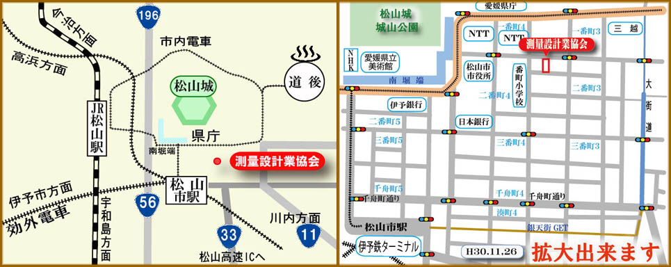 協会事務所近辺地図